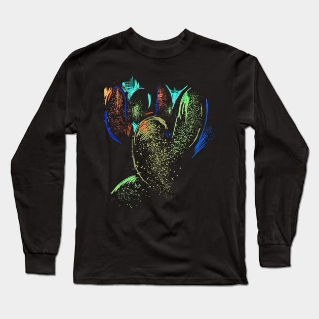 Abstract Landscape Long Sleeve T-Shirt by Nikokosmos